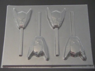 535sp Thunder Dude Face Chocolate or Hard Candy Lollipop Mold